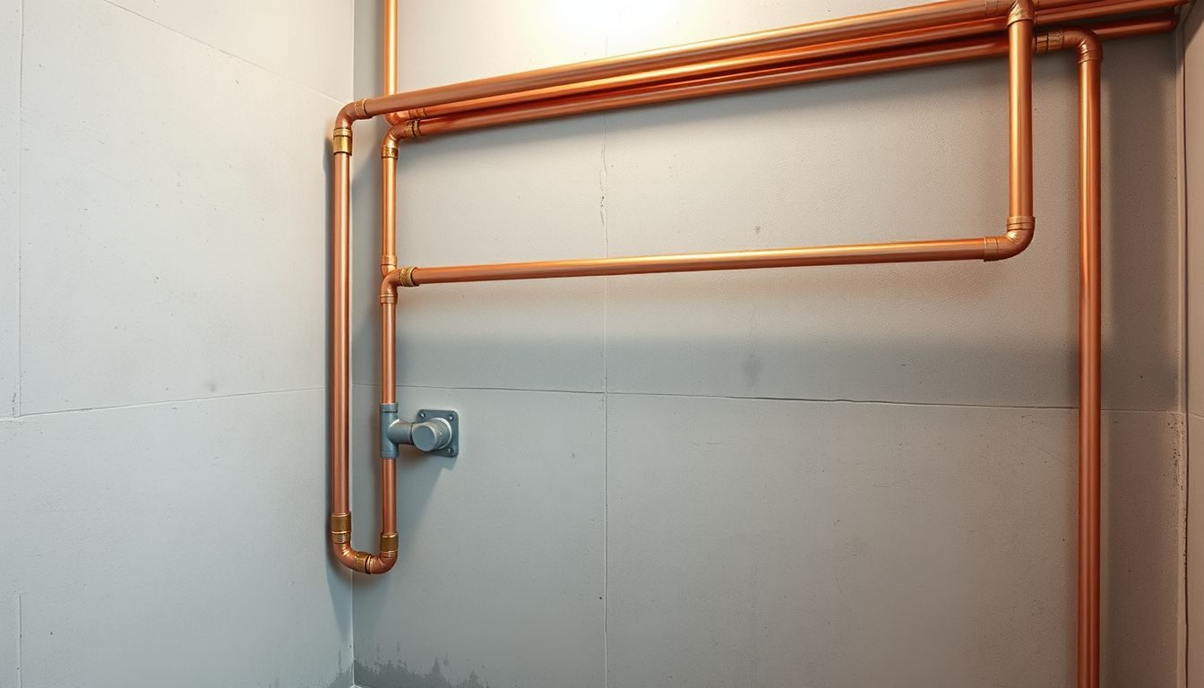 Wasserleitungen im Hausanschlussraum